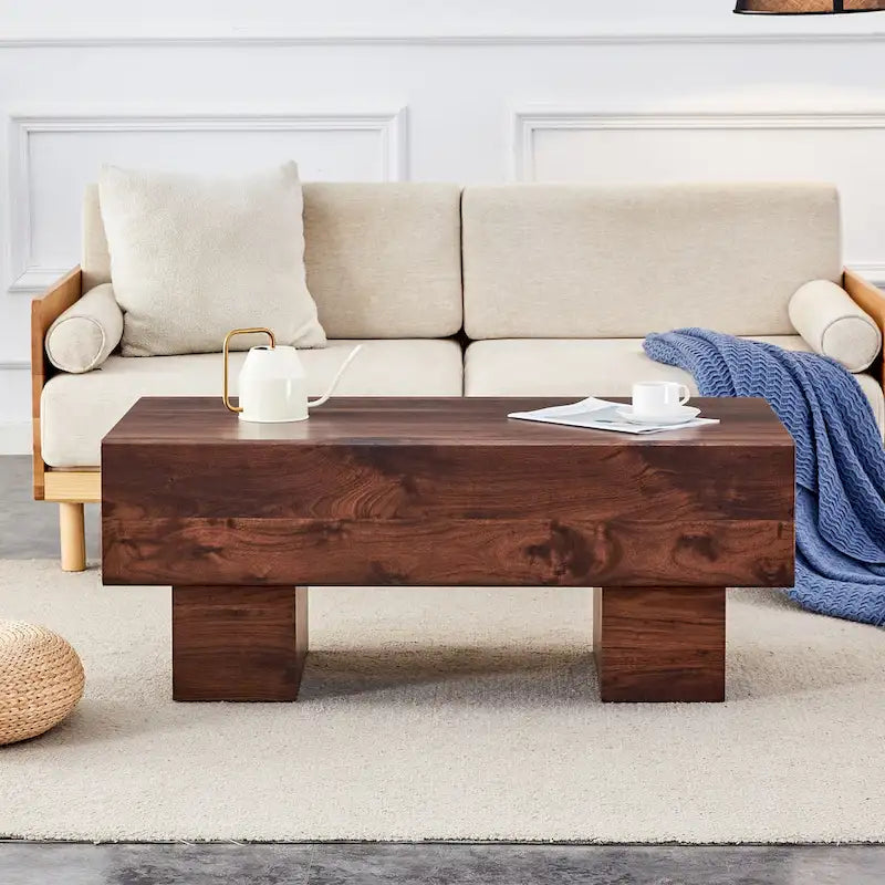 Modern Simple Texture Sticker MDF Coffee Table