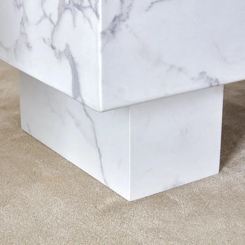 Tavolino da caffè in MDF con adesivo testurizzato moderno e semplice