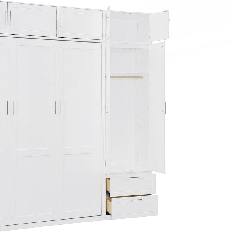 Versatile letto a scomparsa matrimoniale queen size con contenitore integrato e design pieghevole per ottimizzare lo spazio