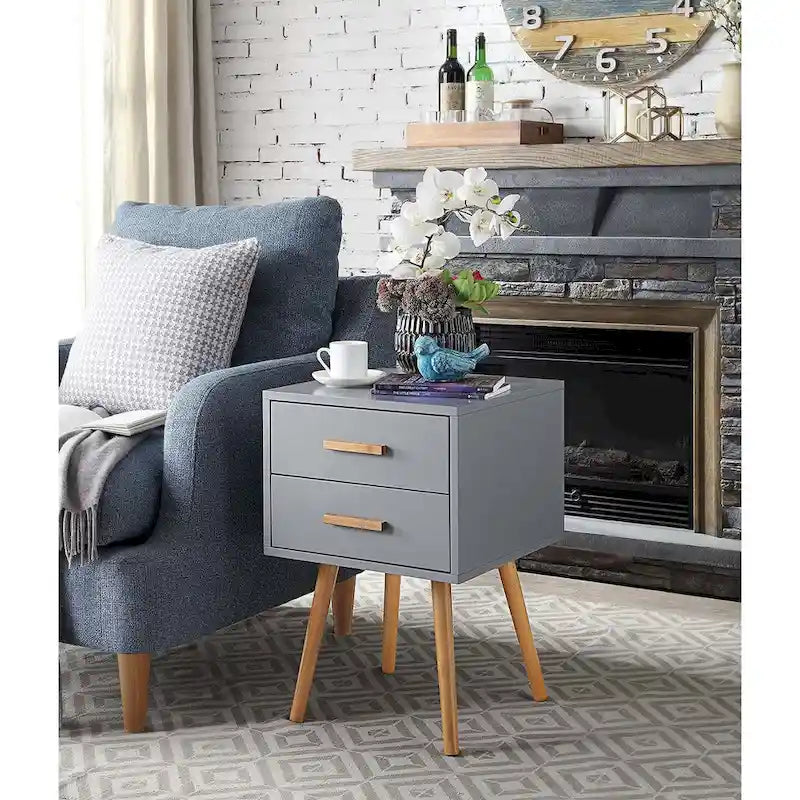 Two-drawer side table