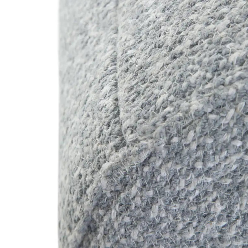 Pouf rotondo intrecciato a treccia