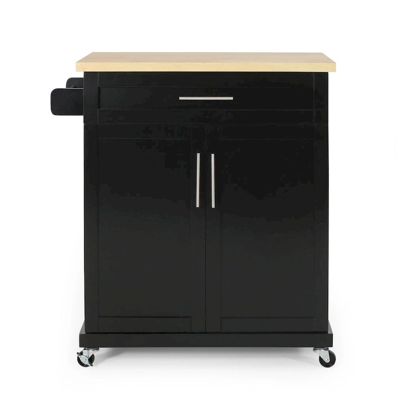 Indoor kitchen cart with wheels