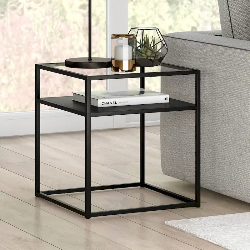 Side Table Blackened Bronze Finish