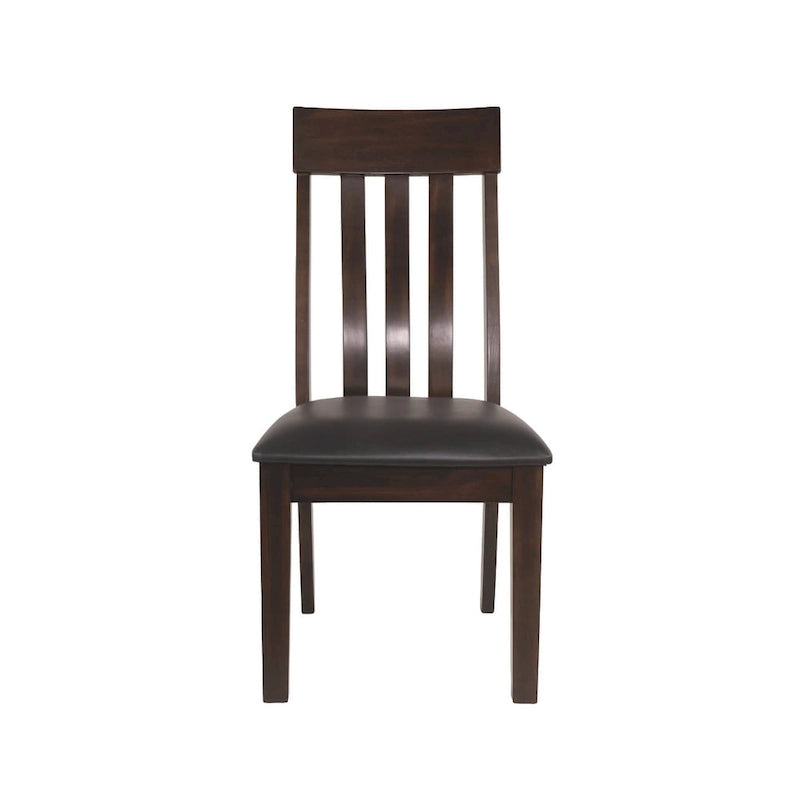 Sedia da sala da pranzo - set da 2 - marrone scuro