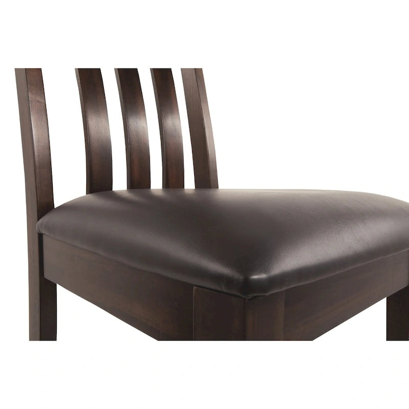 Sedia da sala da pranzo - set da 2 - marrone scuro