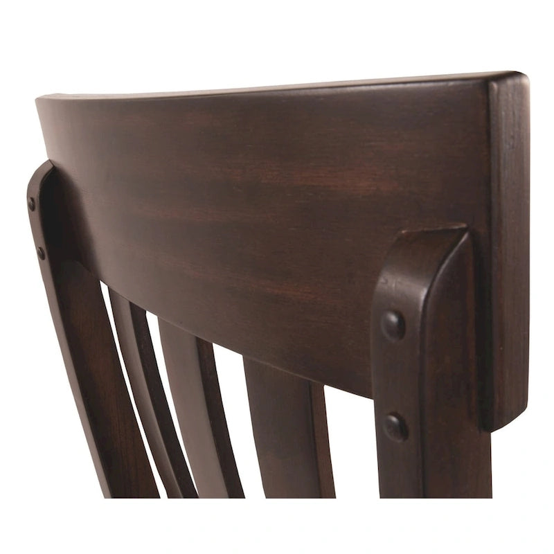 Sedia da sala da pranzo - set da 2 - marrone scuro
