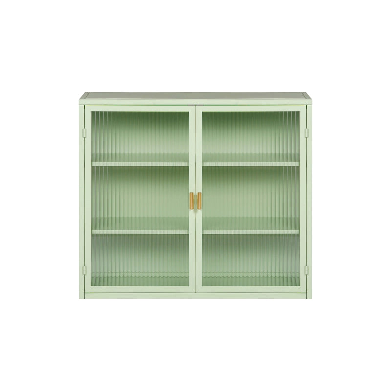 Retro Style Glass Door Wall Cabinet
