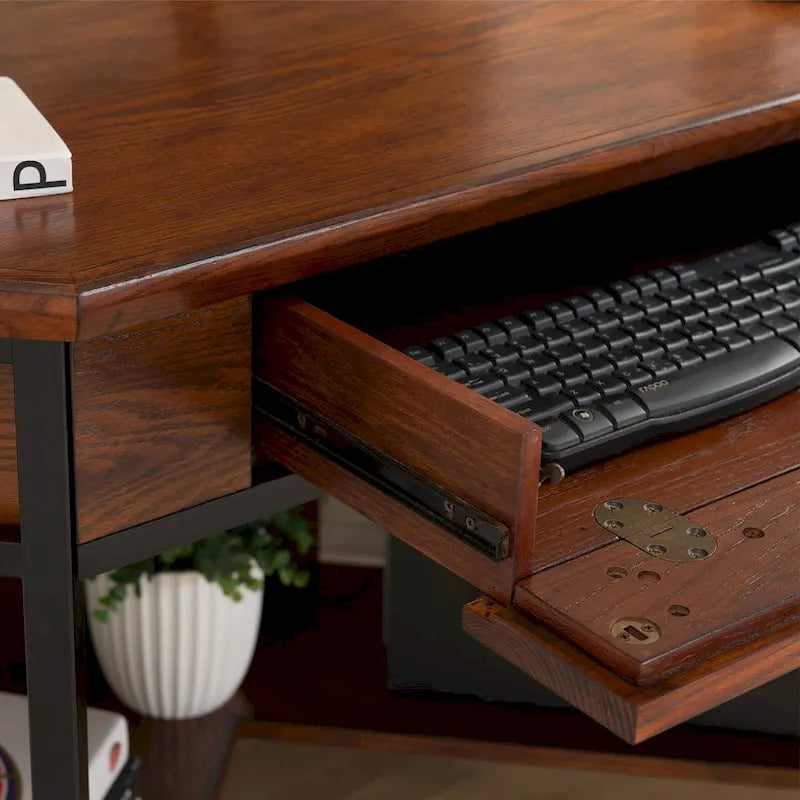 Wood Corner Writing/Computer Desk