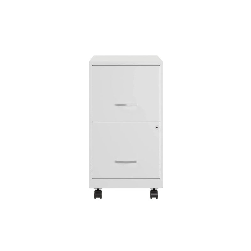 2 Drawer Mobile Smart Vertical File Cabinet, Teal