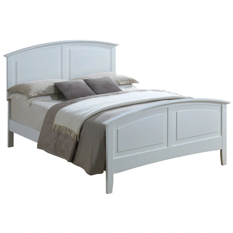 Bed with an arched headboard