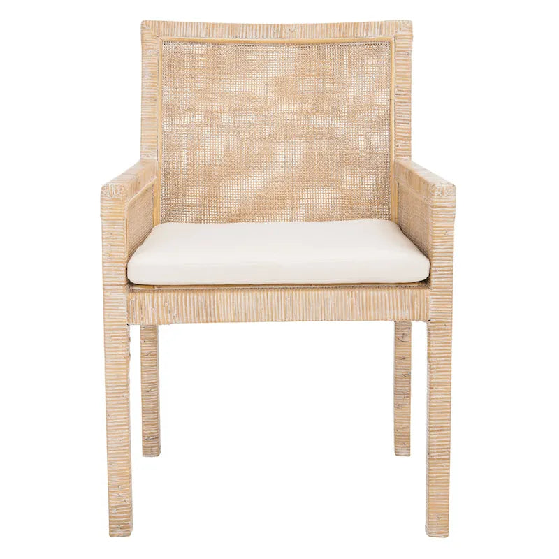 Poltrona da relax in stile costiero (con cuscino) - 22.8" W x 22.4" L x 34.6" H - 23" W x 22" D x 35" H