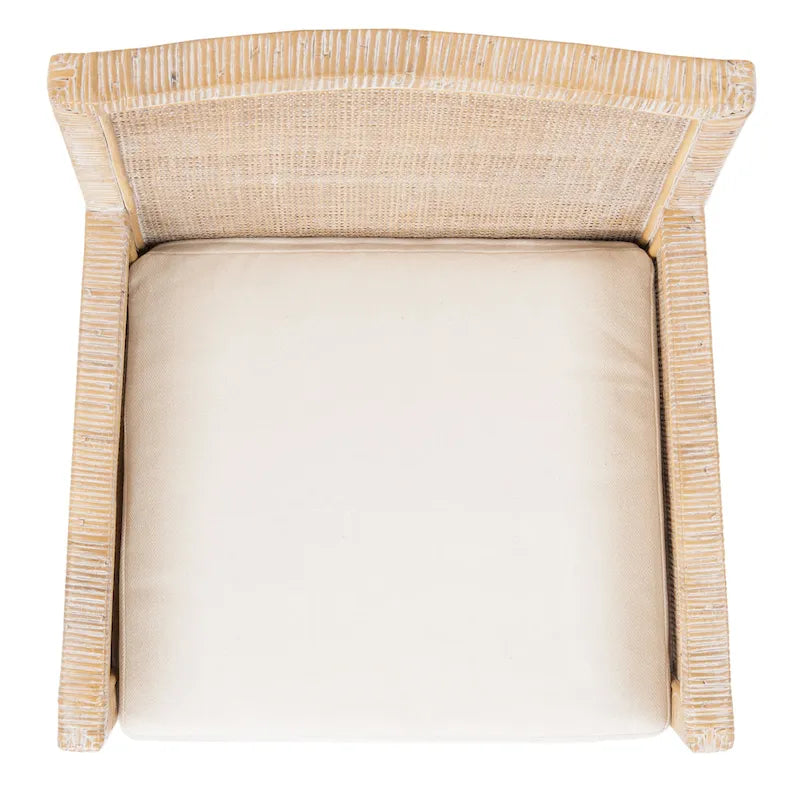 Poltrona da relax in stile costiero (con cuscino) - 22.8" W x 22.4" L x 34.6" H - 23" W x 22" D x 35" H