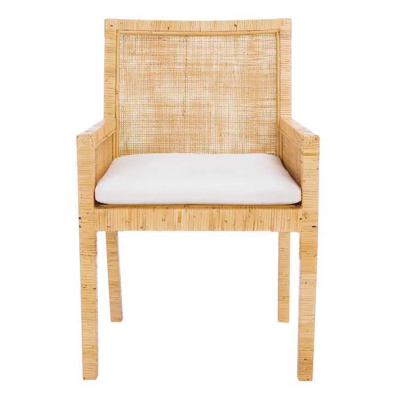 Poltrona da relax in stile costiero (con cuscino) - 22.8" W x 22.4" L x 34.6" H - 23" W x 22" D x 35" H