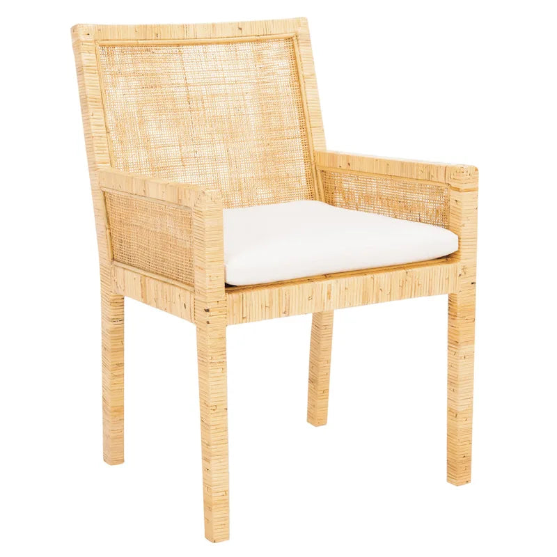 Poltrona da relax in stile costiero (con cuscino) - 22.8" W x 22.4" L x 34.6" H - 23" W x 22" D x 35" H