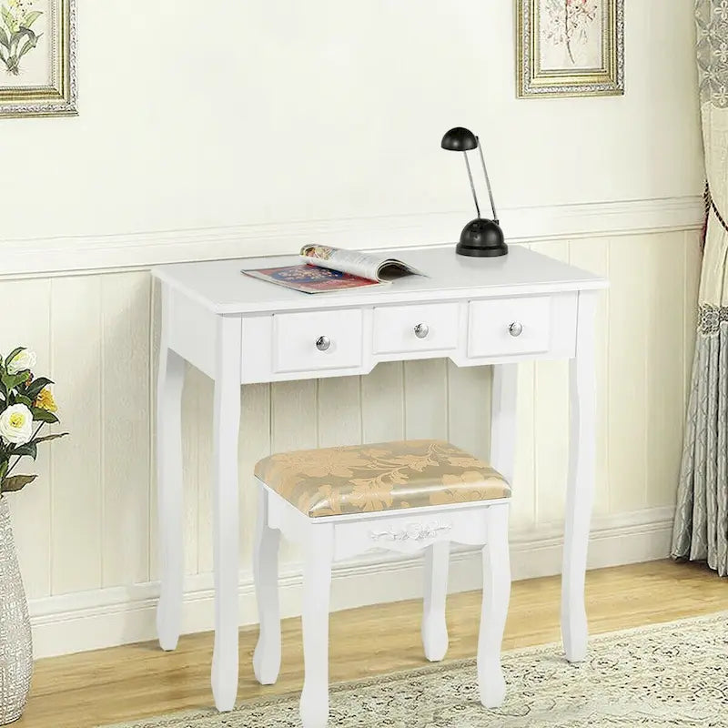 Vanity Table Dressing Table 5 Make Up Table Stool