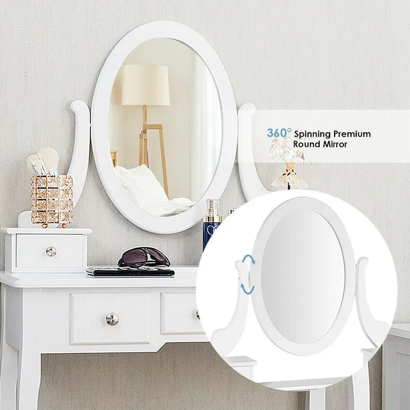 Vanity Table Dressing Table 5 Make Up Table Stool