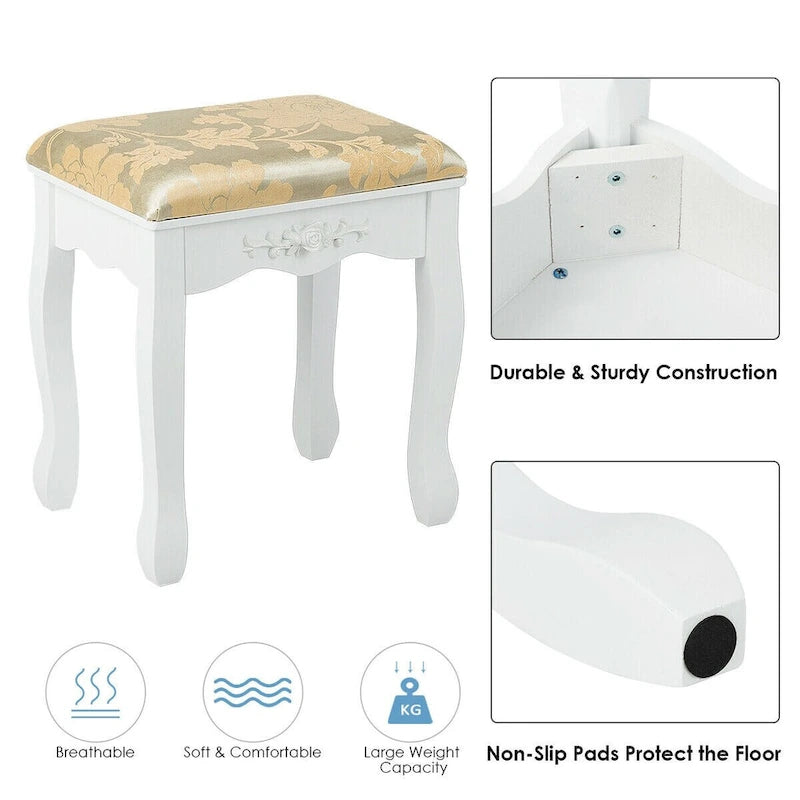 Vanity Table Dressing Table 5 Make Up Table Stool