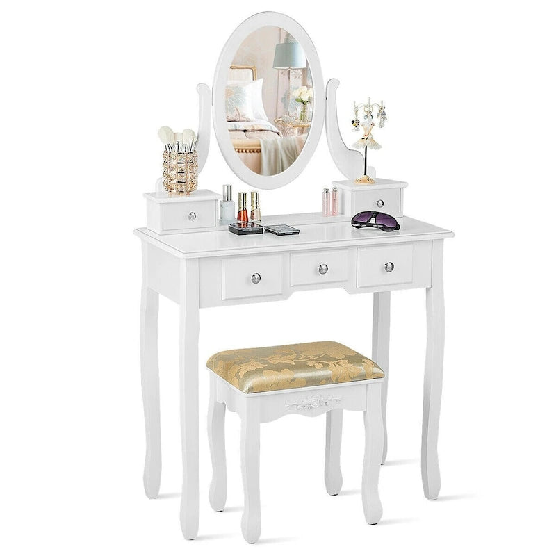 Vanity Table Dressing Table 5 Make Up Table Stool