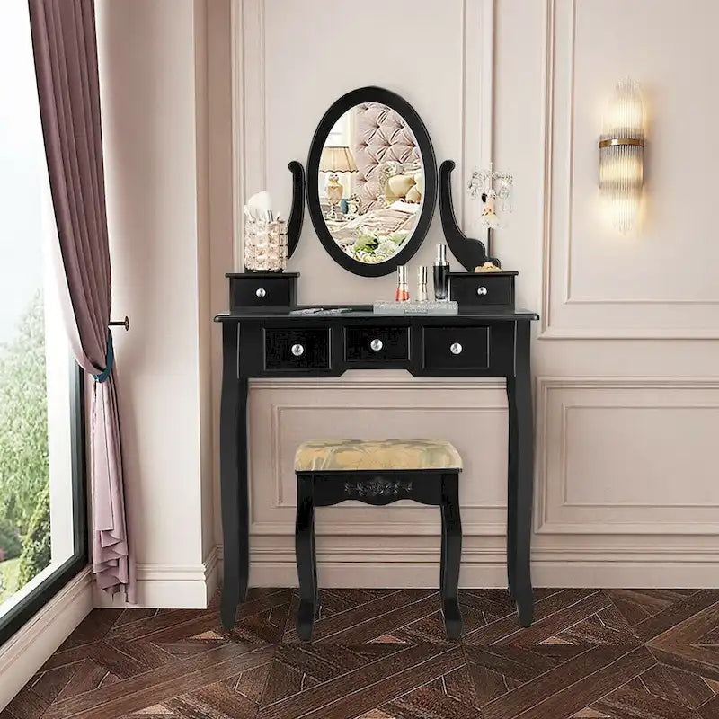 Vanity Table Dressing Table 5 Make Up Table Stool