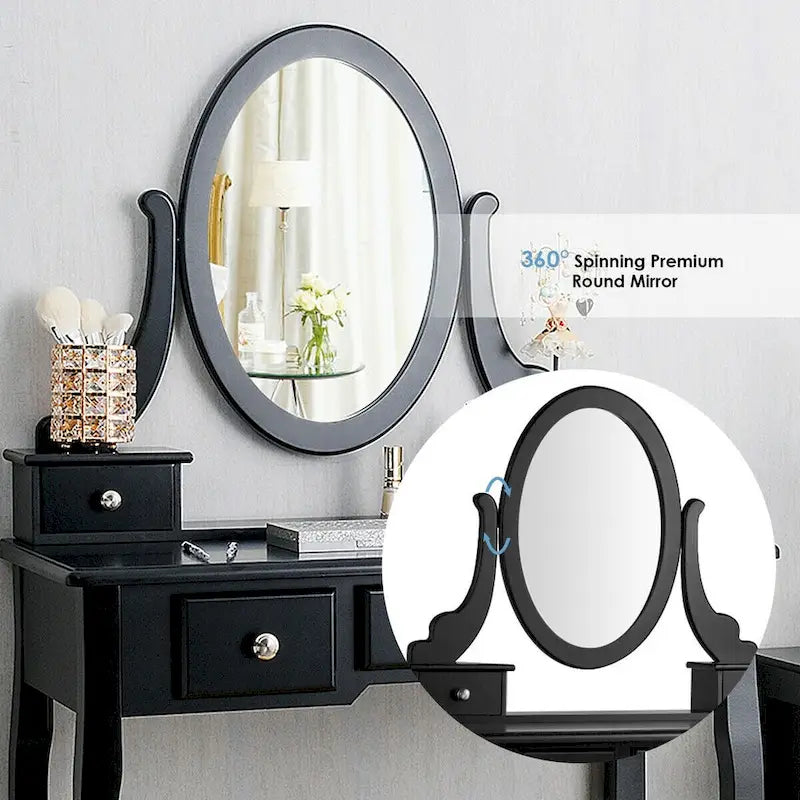 Vanity Table Dressing Table 5 Make Up Table Stool