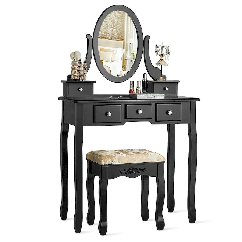 Vanity Table Dressing Table 5 Make Up Table Stool