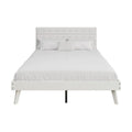 Mid-Century Wooden Platform Bed