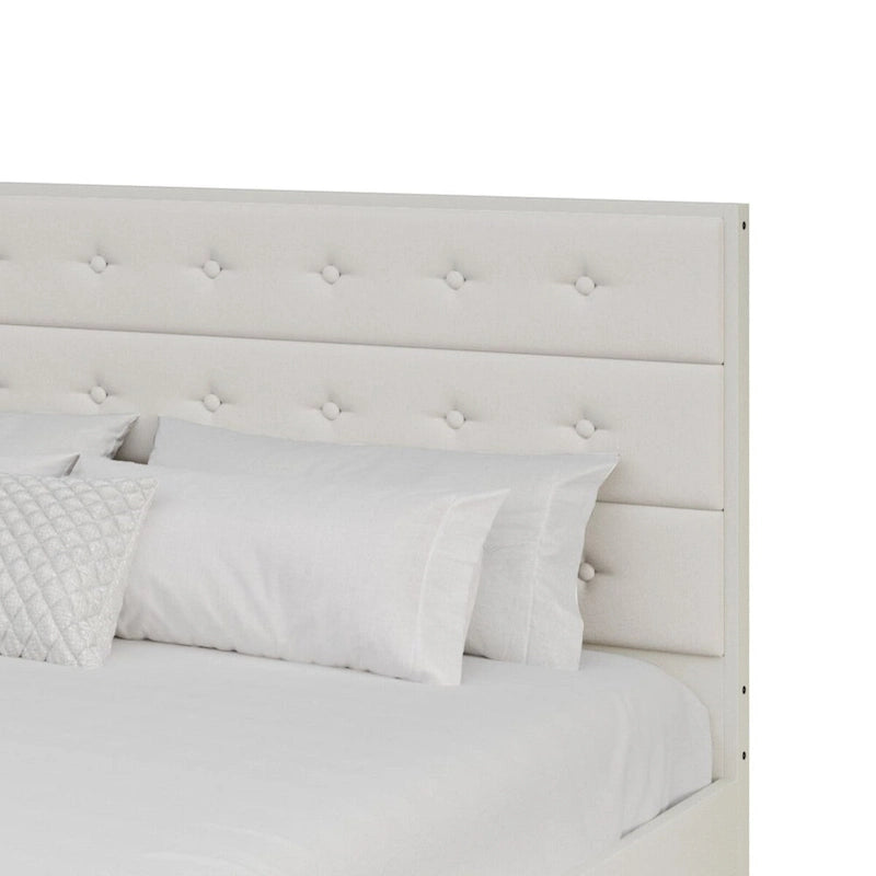 Mid-Century Wooden Platform Bed