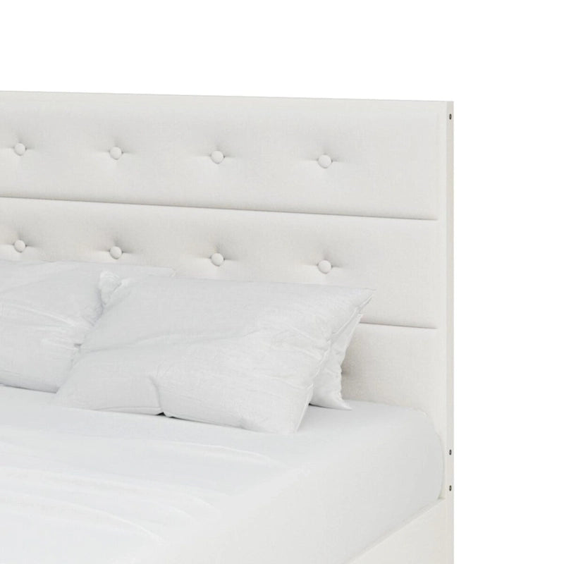 Mid-Century Wooden Platform Bed