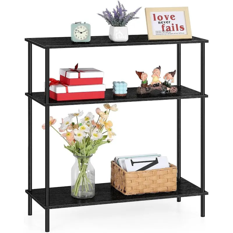 Tavolo consolle industriale a 3 ripiani