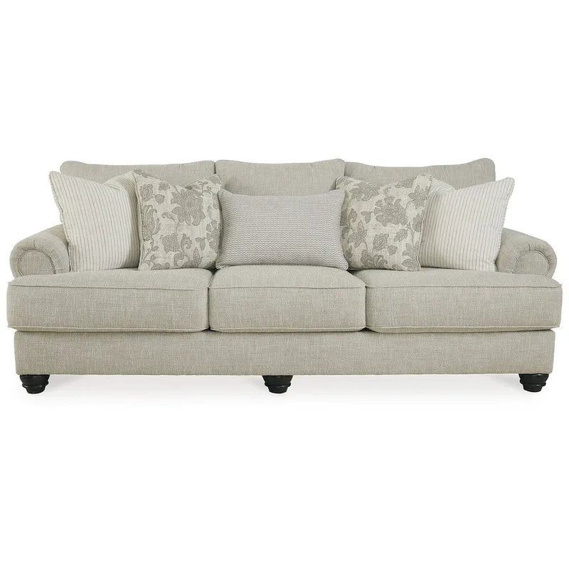 Beige sofa - 98" wide x 44" deep x 40" high