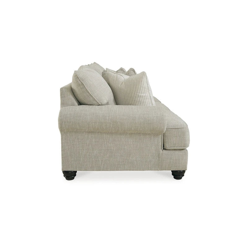 Beige sofa - 98" wide x 44" deep x 40" high