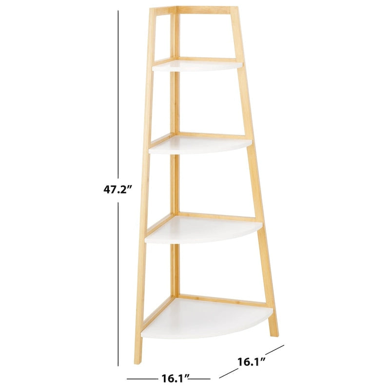 4 Tier Corner Shelf -  16Wx16Dx47H